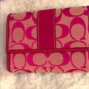 Coach trifold wallet